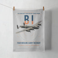 Thumbnail for Avro Lancaster B I design on light gray towel