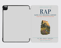 Thumbnail for Rapid City Regional Airport (RAP) design on light gray ipad tablet case