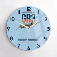 Thumbnail for Hawker Siddeley Harrier GR3 design on light blue no frame wall clock