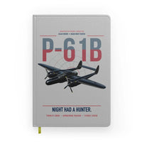 Thumbnail for P-61B Black Widow design on light gray notebook