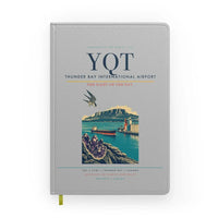 Thumbnail for Thunder Bay International Airport (YQT) design on light gray notebook