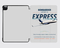 Thumbnail for Bombardier Global Express design on light gray ipad tablet case
