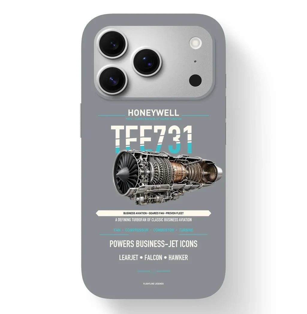 TFE731 Case design on gray iphone case