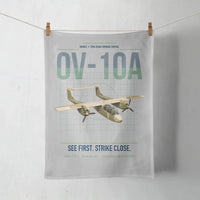 Thumbnail for OV-10A Bronco design on light gray towel