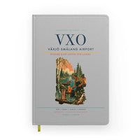 Thumbnail for Växjö Småland Airport (VXO) design on light gray notebook