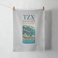 Thumbnail for Trabzon Airport (TZX) design on light gray towel