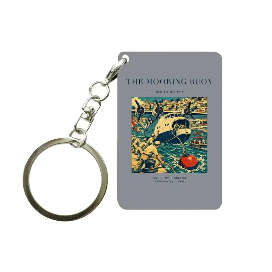 VINTAGE G4183 - The Mooring Buoy - Designed Key Chain design on gray