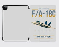 Thumbnail for F-A-18C Hornet design on light gray ipad tablet case