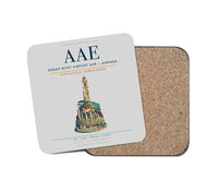 Thumbnail for Rabah Bitat Airport (AAE) design on light gray 1 piece coaster