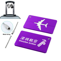 Thumbnail for Shenzhen Airlines Aluminum Luggage tag in purple
