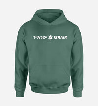 Thumbnail for Israir Airlines logo printed on green hoodie