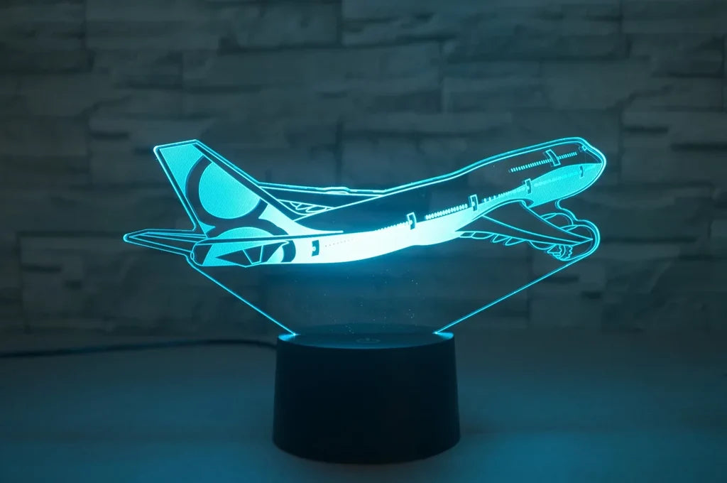 Customisable Boeing 747 3D Lamp - view 7