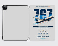 Thumbnail for Boeing 787-9 Dreamliner design on light gray ipad tablet case