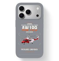 Thumbnail for Leonardo AW189 design on gray magsafe iphone case, for iPhone 17 Pro