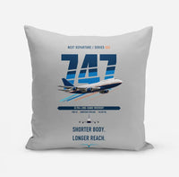 Thumbnail for Boeing 747SP design on light gray pillow