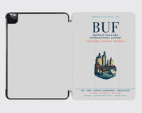 Thumbnail for Buffalo Niagara International Airport (BUF) design on light gray ipad tablet case
