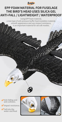 Thumbnail for Z59 2Channel 2.4G Glider RC Airplane with Eagle Style Remote Control EPP Foam Drone Simple Control - view 12