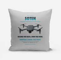 Thumbnail for ACSL SOTEN design on light gray pillow