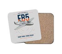 Thumbnail for de Havilland Vampire FB5 design on light gray 1 piece coaster