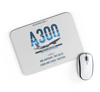 Thumbnail for Airbus A300C4-203 design on light gray rectangle mouse pad