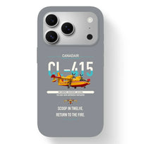 Thumbnail for Canadair CL-415 design on gray magsafe iphone case, for iPhone 17 Pro