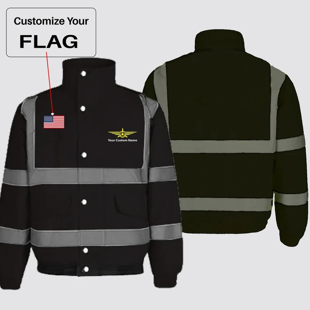 Customisable Flag & Name Winter Jacket - view 6