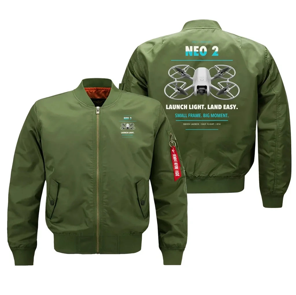 DJI Neo 2 design on green bomber