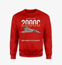 Thumbnail for Dassault Mirage 2000C RDI design on red sweatshirt