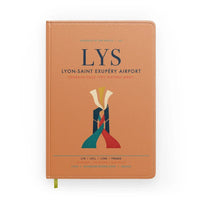 Thumbnail for Lyon-Saint Exupéry Airport (LYS) design on orange notebook