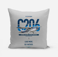 Thumbnail for Cessna 206 Stationair design on light gray pillow