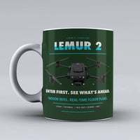 Thumbnail for LEMUR 2 Mug design on dark green brinc