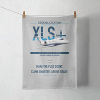 Thumbnail for Cessna Citation XLSPlus design on light gray towel