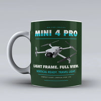 Thumbnail for Mini 4 Pro Mug design on dark green dji