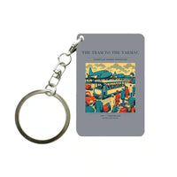 Thumbnail for VINTAGE G4372 - The Tram To The Tarmac - Designed Key Chain design on gray