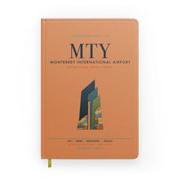 Thumbnail for Monterrey International Airport (MTY) design on orange notebook