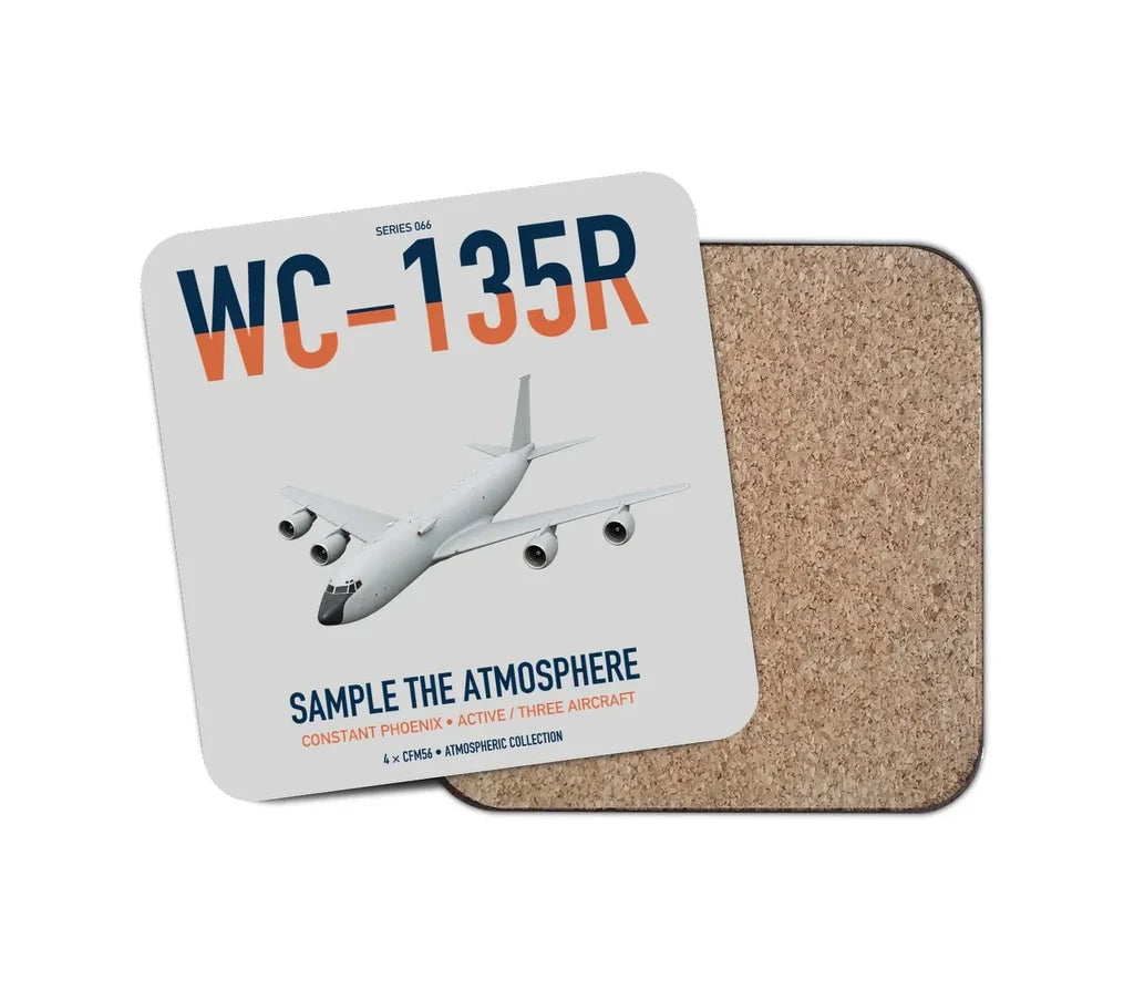 WC-135R Constant Phoenix design on light gray 1 piece coaster