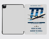 Thumbnail for Boeing 777-9 design on light gray ipad tablet case