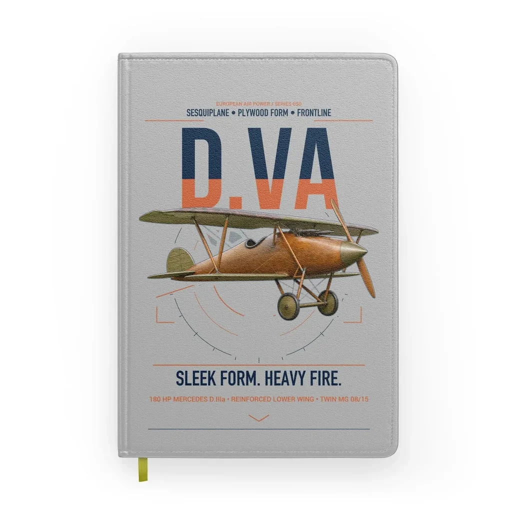 Albatros D.Va design on light gray notebook