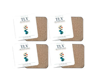 Thumbnail for Tel Aviv Ben Gurion Airport (TLV) design on white 4 pieces set coaster