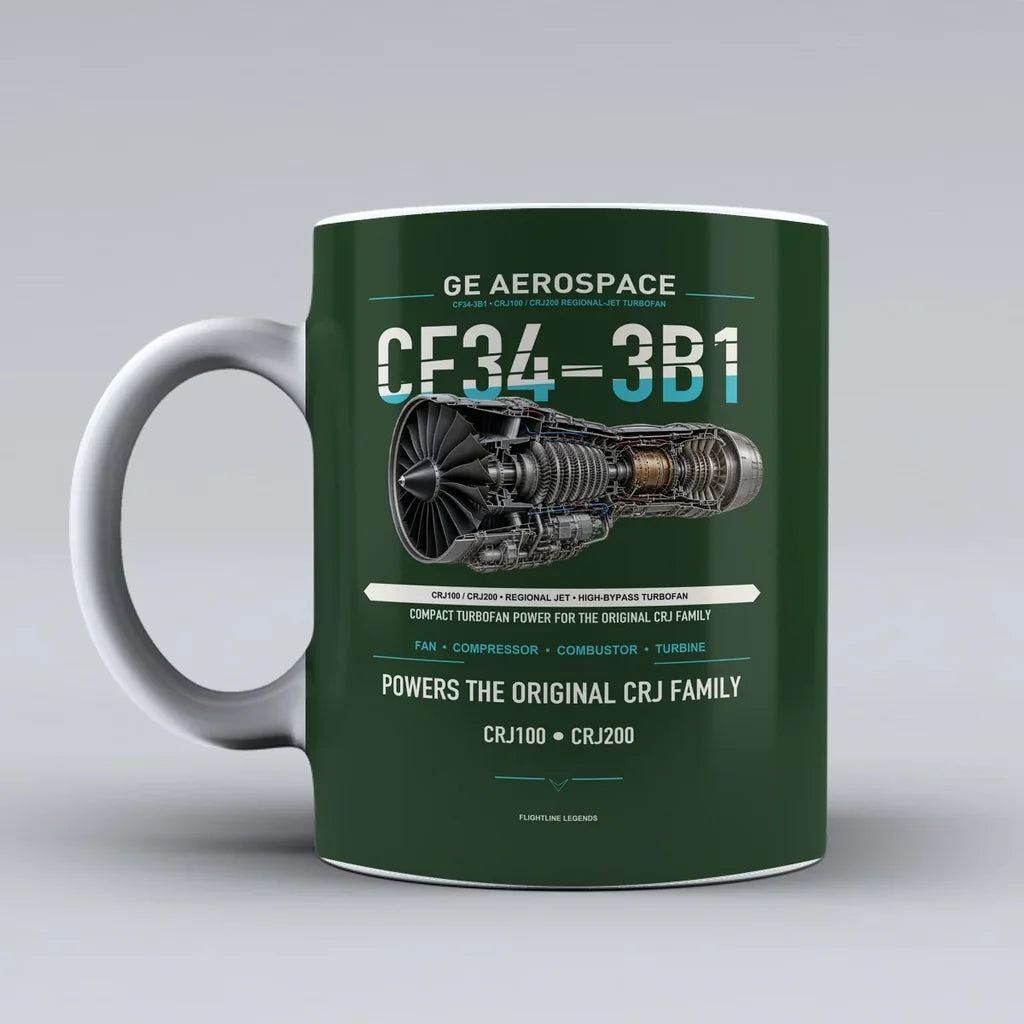 Mug design on dark green cf34 3b1