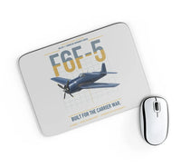 Thumbnail for F6F-5 Hellcat design on light gray rectangle mouse pad