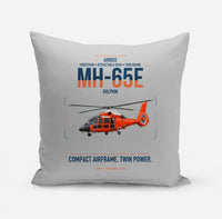 Thumbnail for Airbus MH-65E Dolphin design on light gray pillow