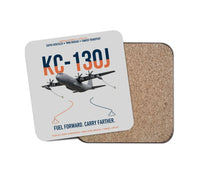 Thumbnail for KC-130J SUPER HERCULES design on light gray 1 piece coaster