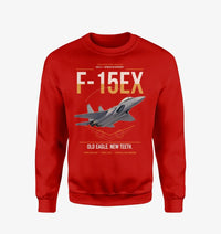 Thumbnail for F-15EX Eagle II design on red sweatshirt