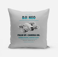 Thumbnail for DJI Neo design on light gray pillow