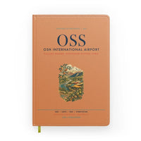 Thumbnail for Osh International Airport (OSS) design on orange notebook