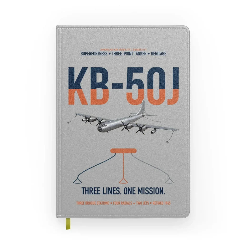 KB-50J Superfortress design on light gray notebook