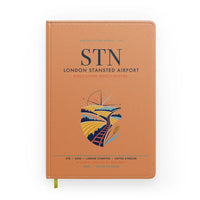 Thumbnail for London Stansted Airport (STN) design on orange notebook