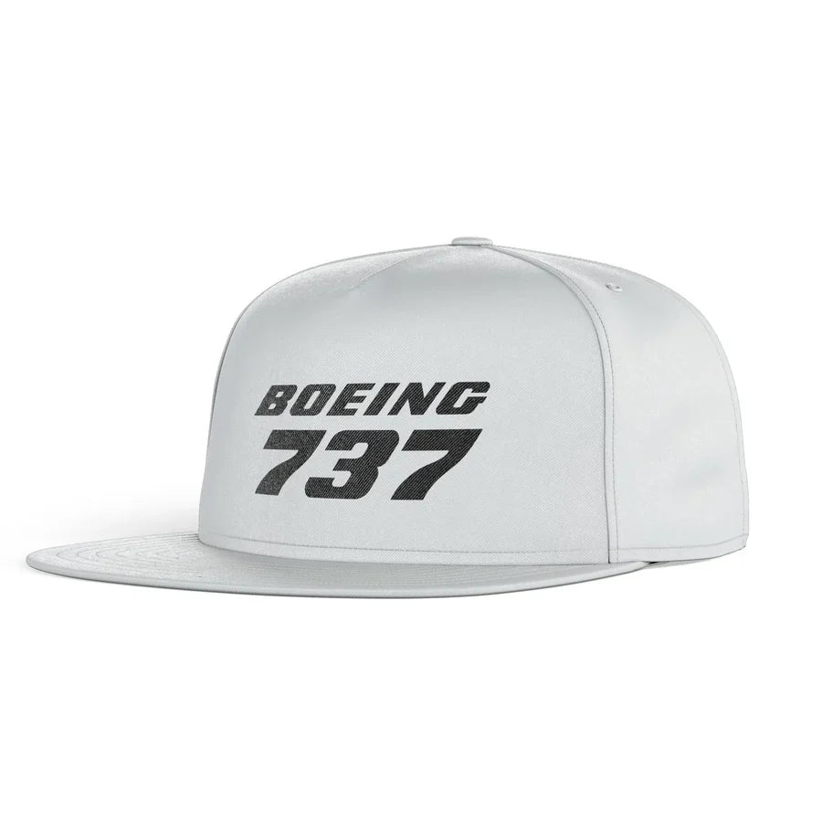Boeing 737 & Text snapback - white