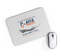 Thumbnail for C-40A Clipper Fleet Logistics Ready design on light gray rectangle mouse pad